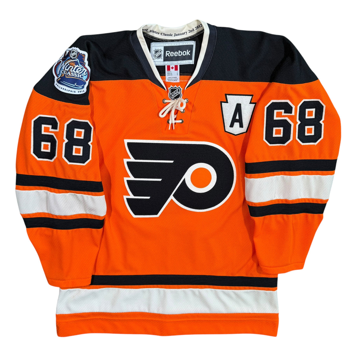 Jaromir Jagr Philadelphia Flyers 2012 Winter Classic Reebok NHL Jersey - Large
