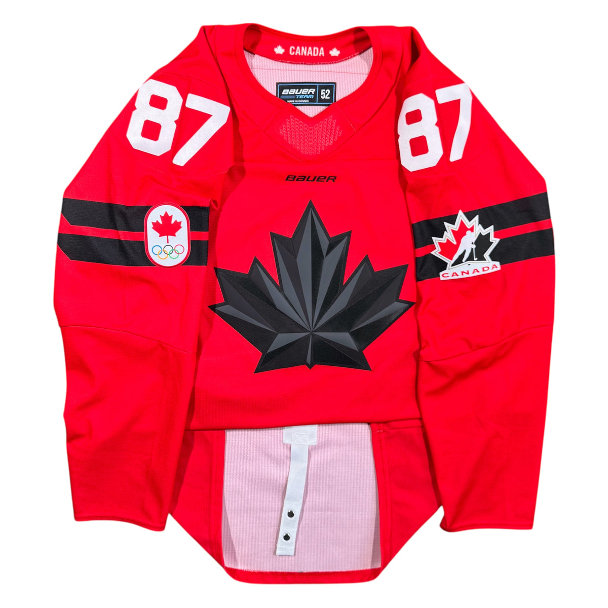 Sidney Crosby Team Canada 2026 Olympics MIC Authentic Bauer Hockey Jersey Size 52