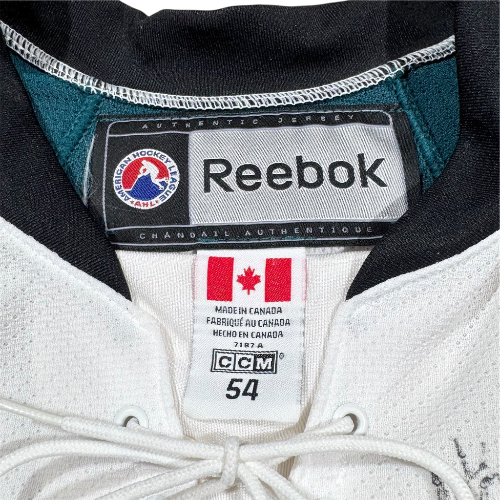 Manitoba Moose Team Issued Signed AHL MIC Hockey Jersey Size 54