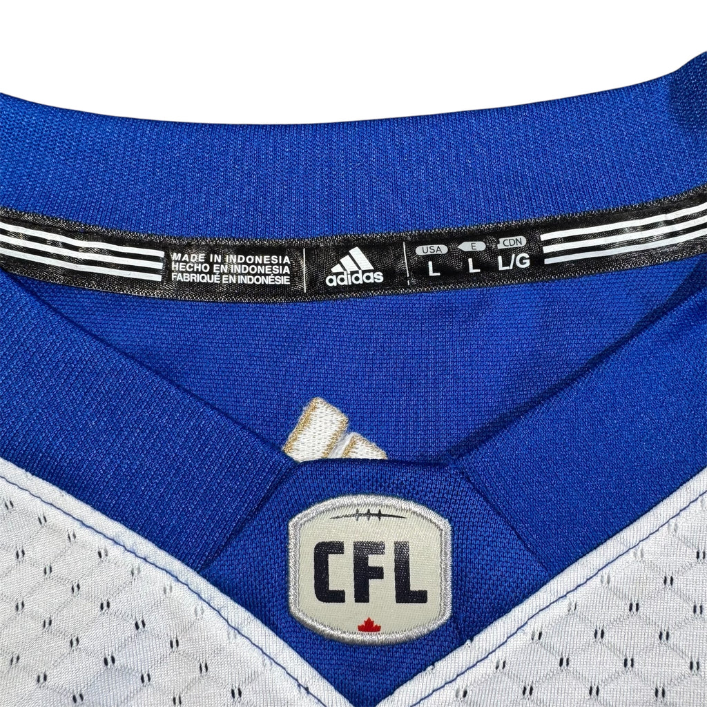 Weston Dressler Winnipeg Blue Bombers Adidas CFL Jersey Size Large
