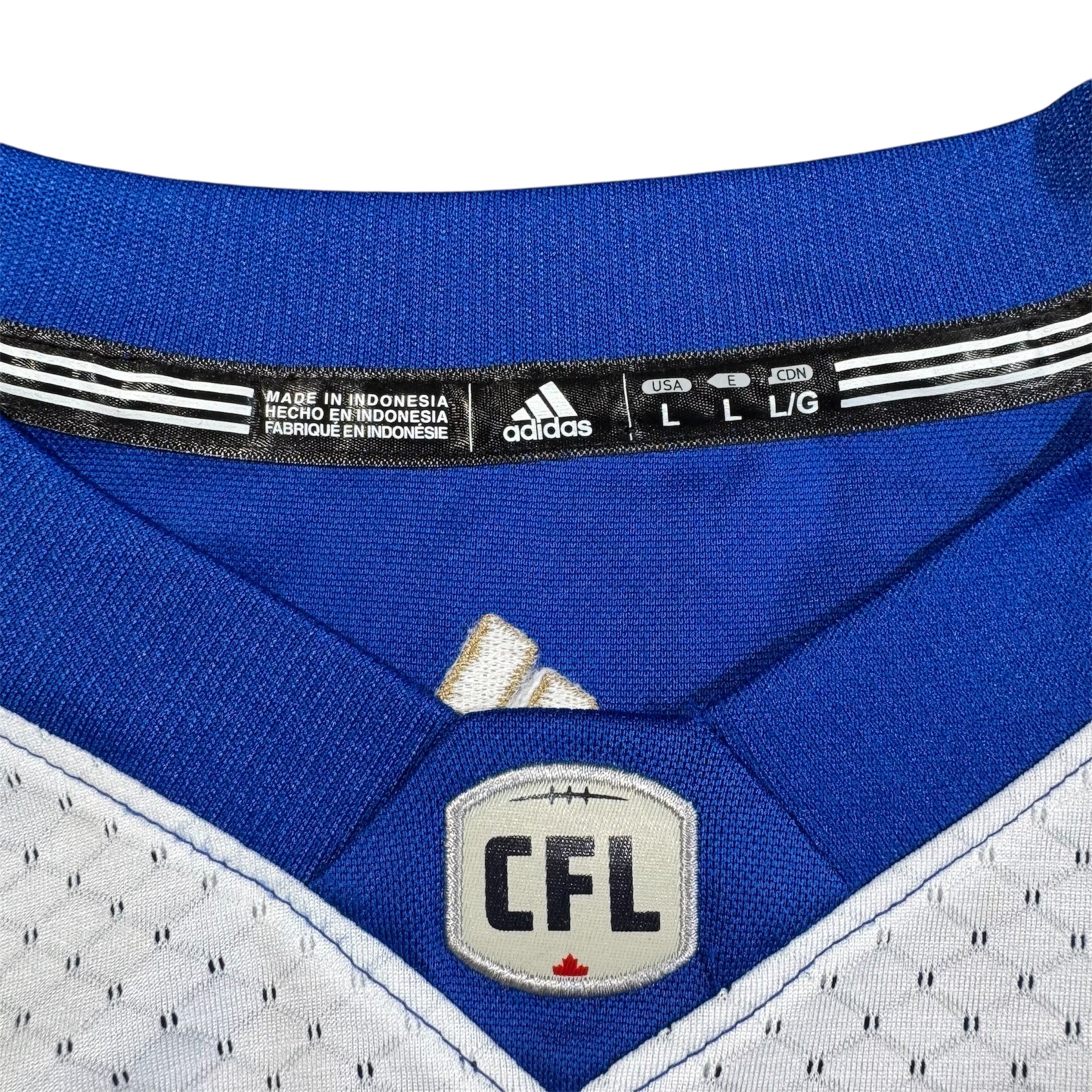 Weston Dressler Winnipeg Blue Bombers Adidas CFL Jersey Size Large