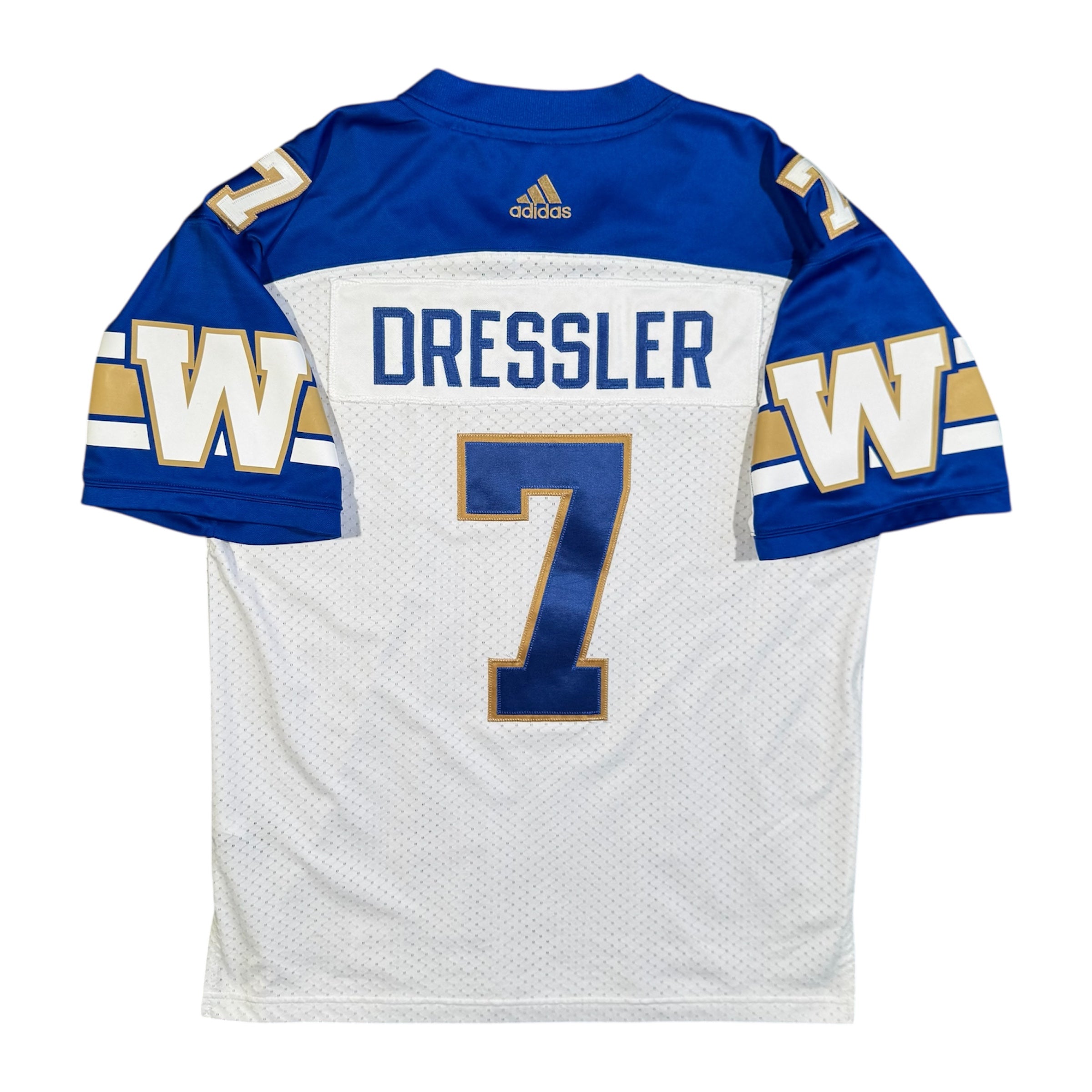 Weston Dressler Winnipeg Blue Bombers Adidas CFL Jersey Size Large