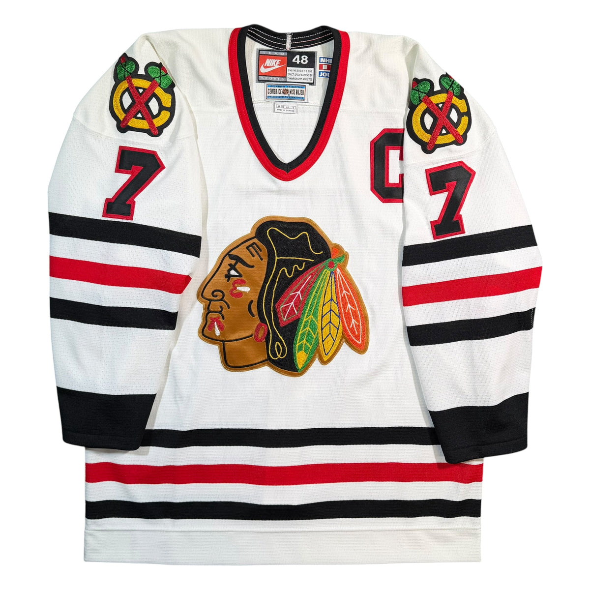 Chris Chelios Chicago Blackhawks Vintage Nike Authentic MIC NHL Jersey - 48/Large