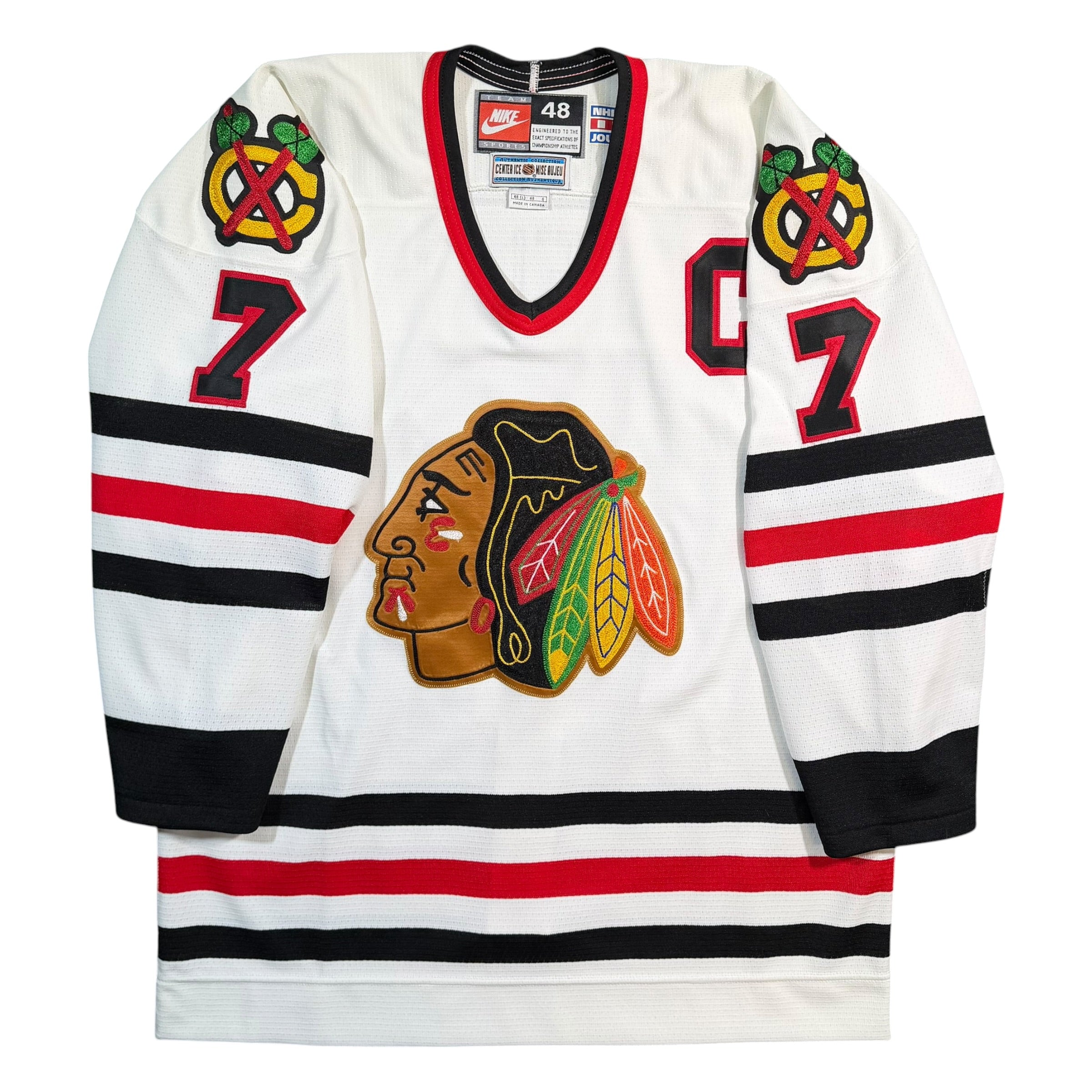 Chris Chelios Chicago Blackhawks Vintage Nike Authentic MIC NHL Jersey - 48/Large