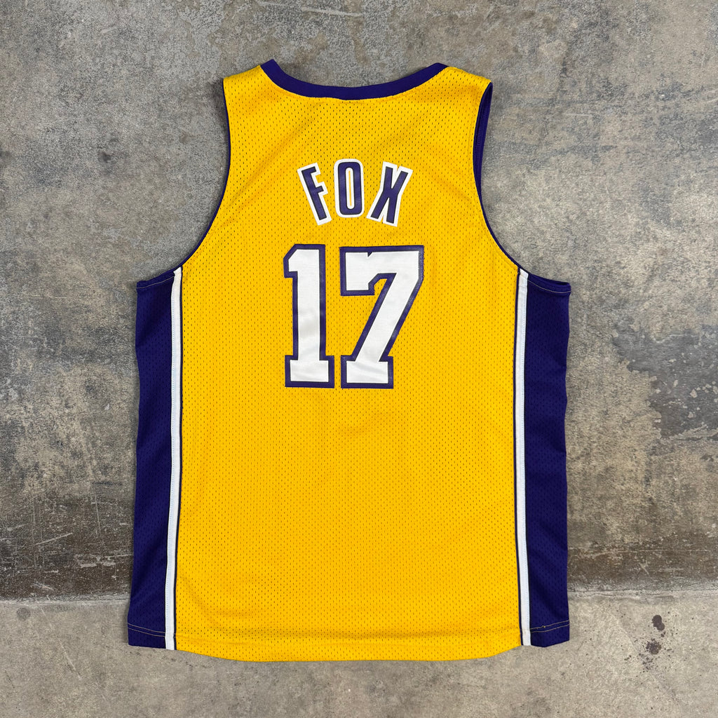 Rick Fox Los Angeles Lakers Vintage Nike Swingman NBA Jersey Size XL RARE