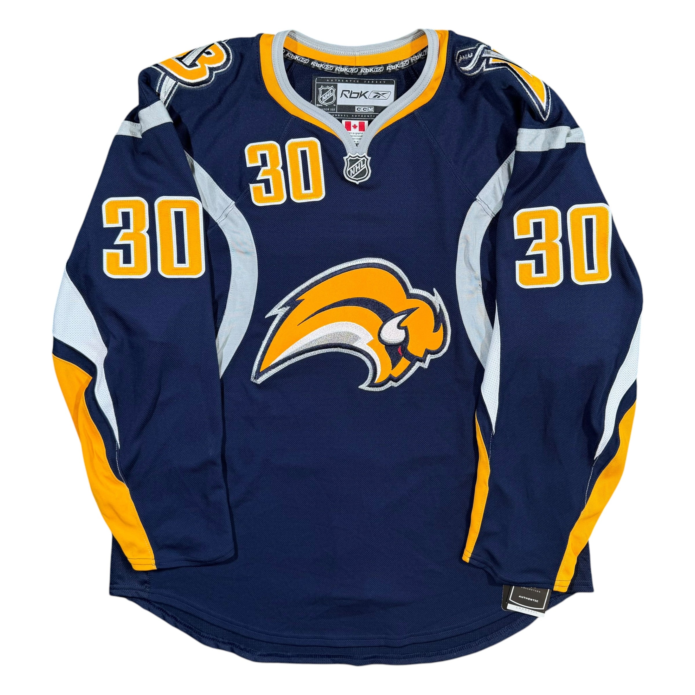 Ryan Miller Buffalo Sabres Slug Reebok Authentic MIC NHL Jersey - 52/Large
