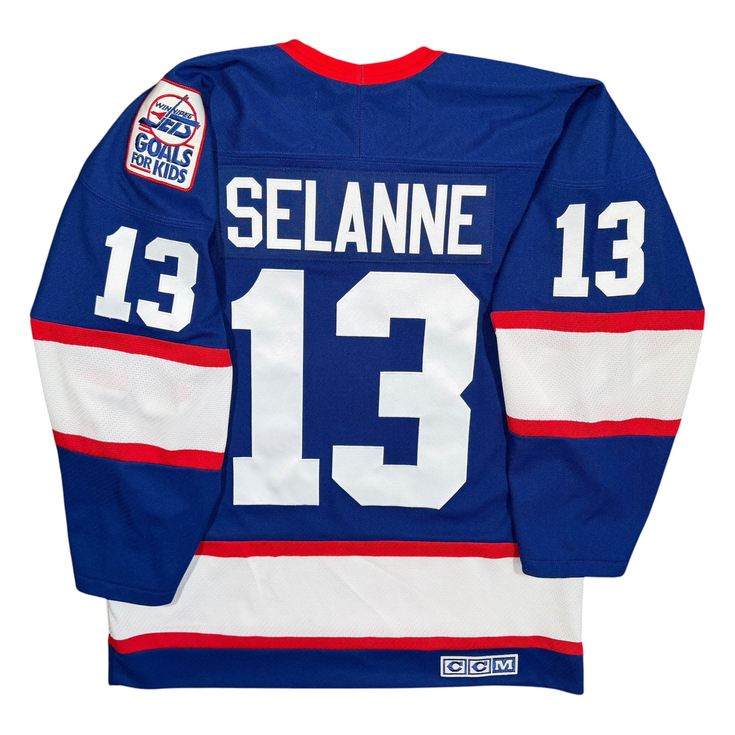 Teemu Selanne Winnipeg Jets Vintage CCM NHL Jersey - Medium