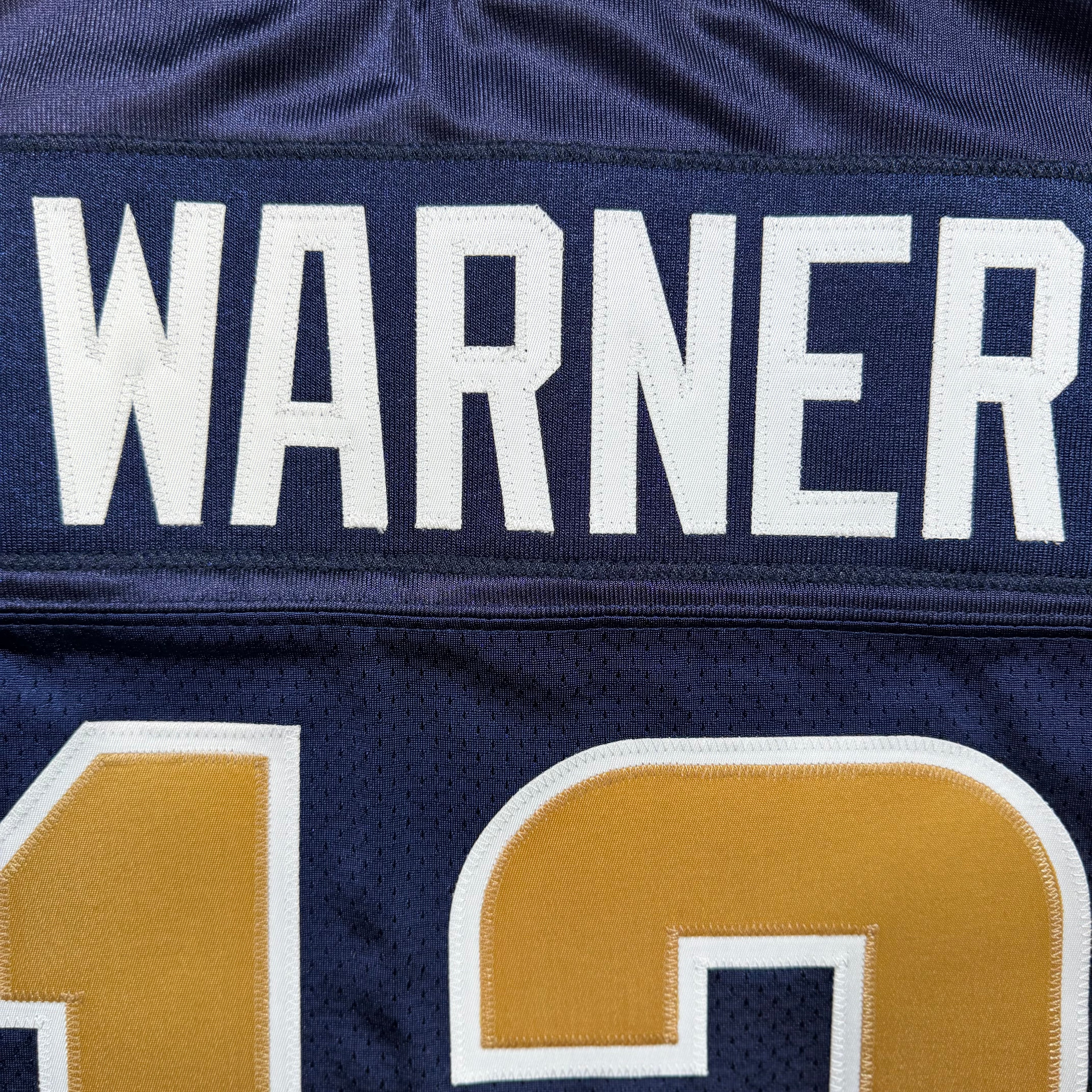 Kurt Warner St. Louis Rams Vintage Authentic Reebok Helmet Tag NFL Jersey - 56/3XL