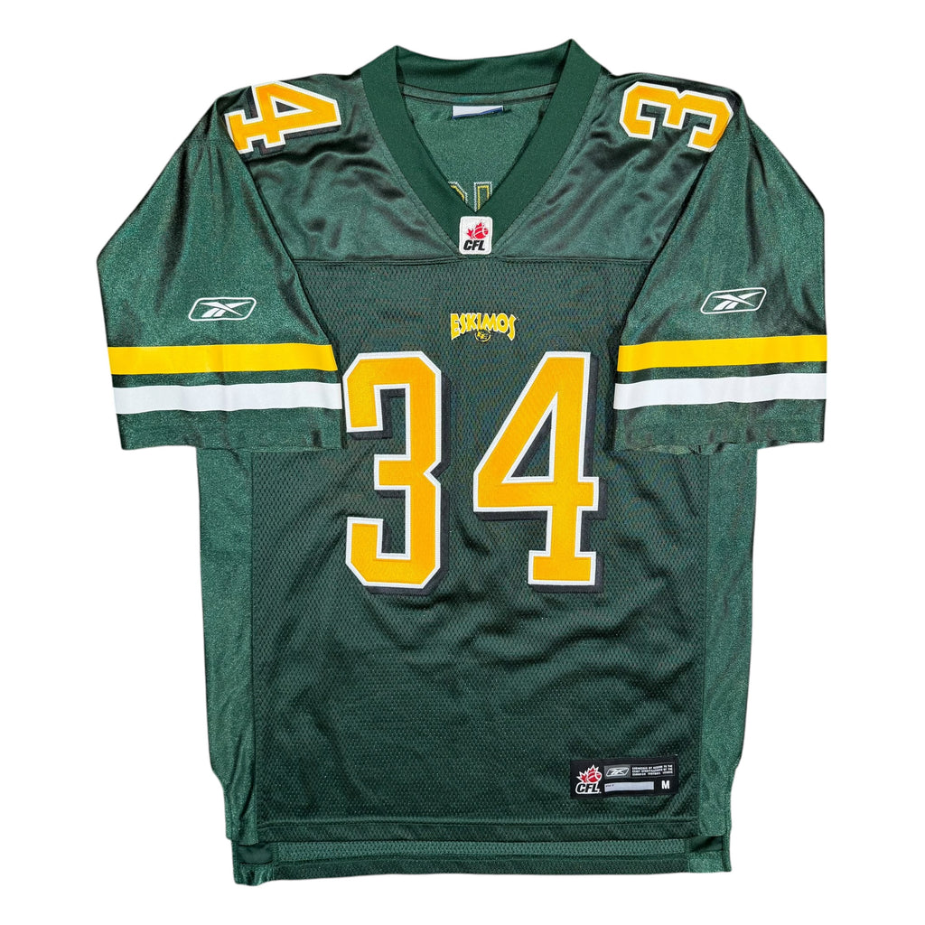 Mike Pringle Edmonton Eskimos Vintage Reebok CFL Jersey - Medium