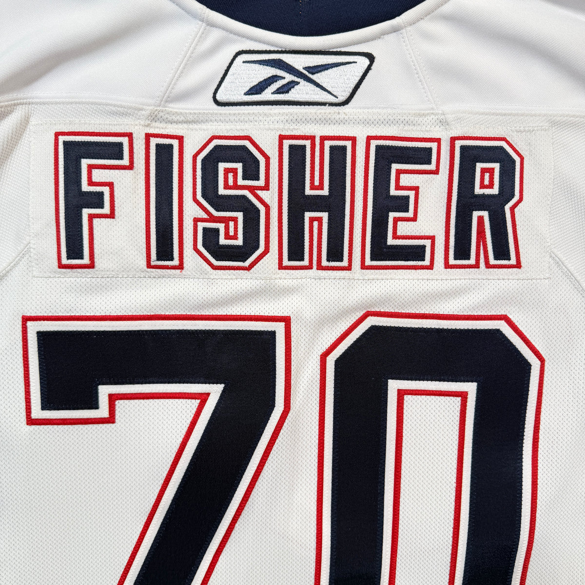 Glenn Fisher Edmonton Oilers 2008/09 Pre Season Game Worn Reebok NHL Jersey