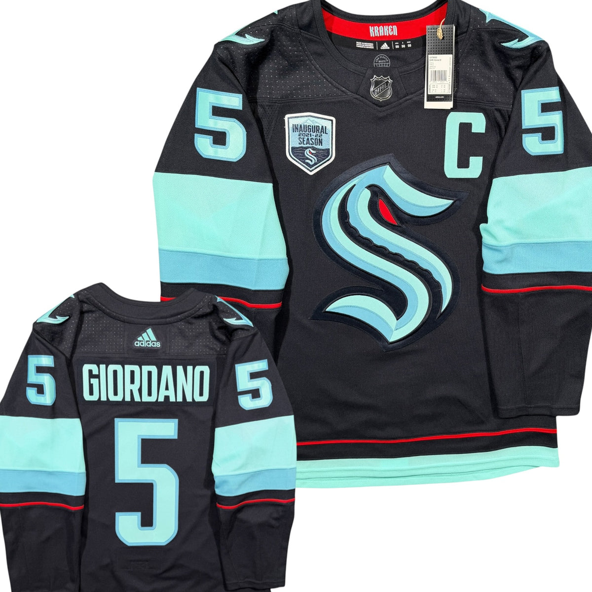 Mark Giordano Seattle Kraken Inaugural Season Adidas NHL Jersey - 50/Medium