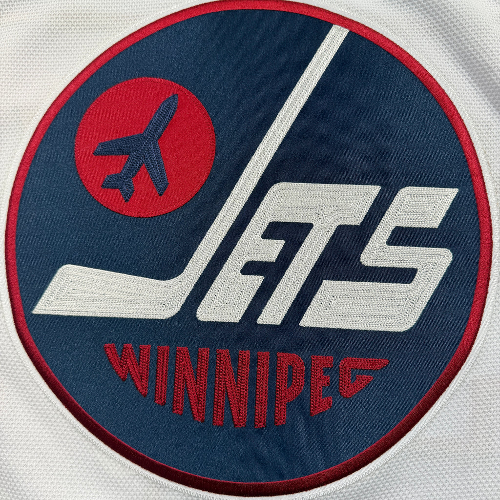 Connor Hellebuyck Winnipeg Jets 2016 Heritage Classic Signed Reebok NHL Jersey - Large