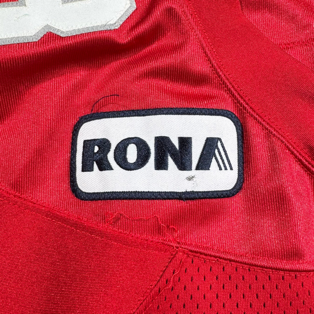 Rob Lazeo Calgary Stampeders 2010 Retro Game Worn Reebok Jersey