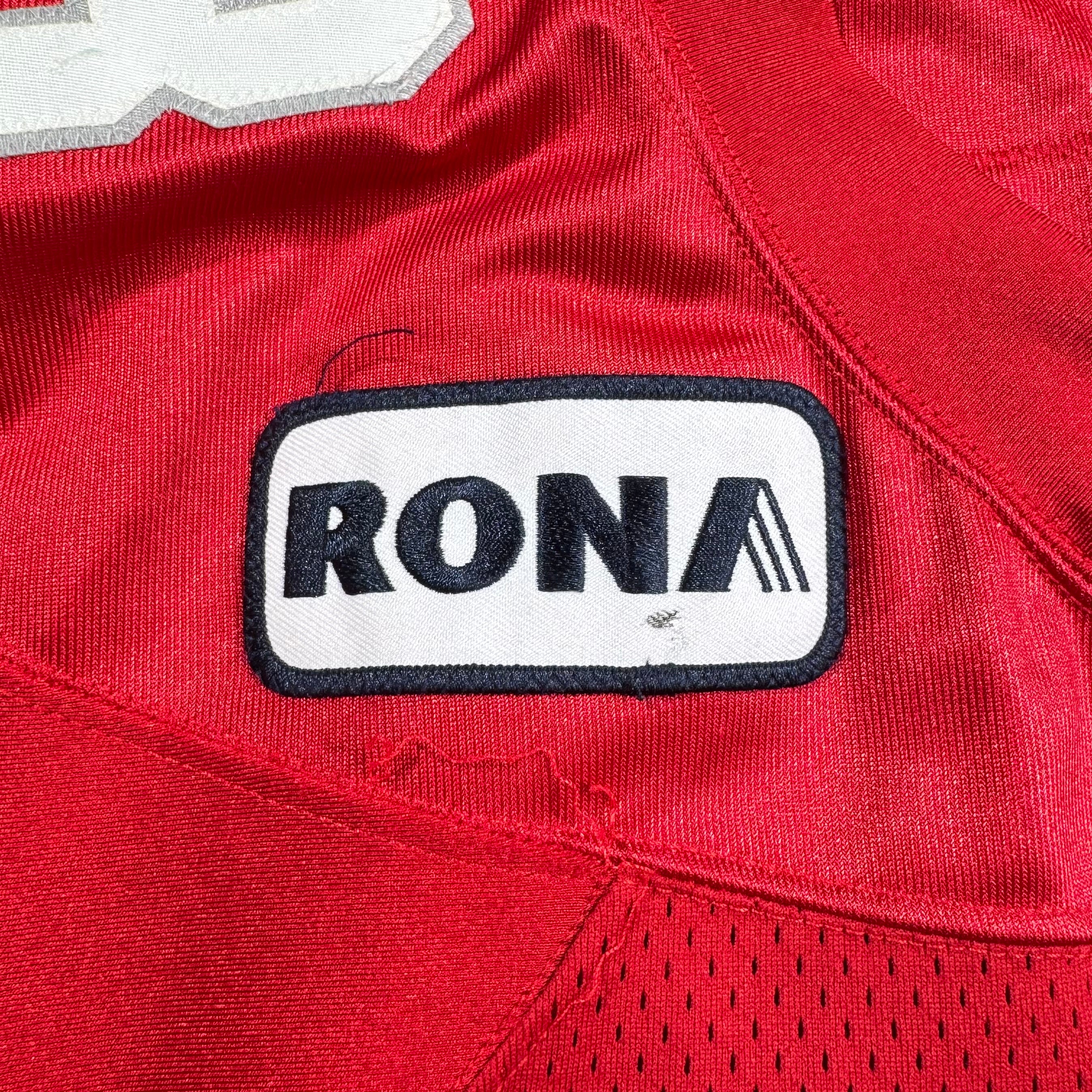 Rob Lazeo Calgary Stampeders 2010 Retro Game Worn Reebok Jersey