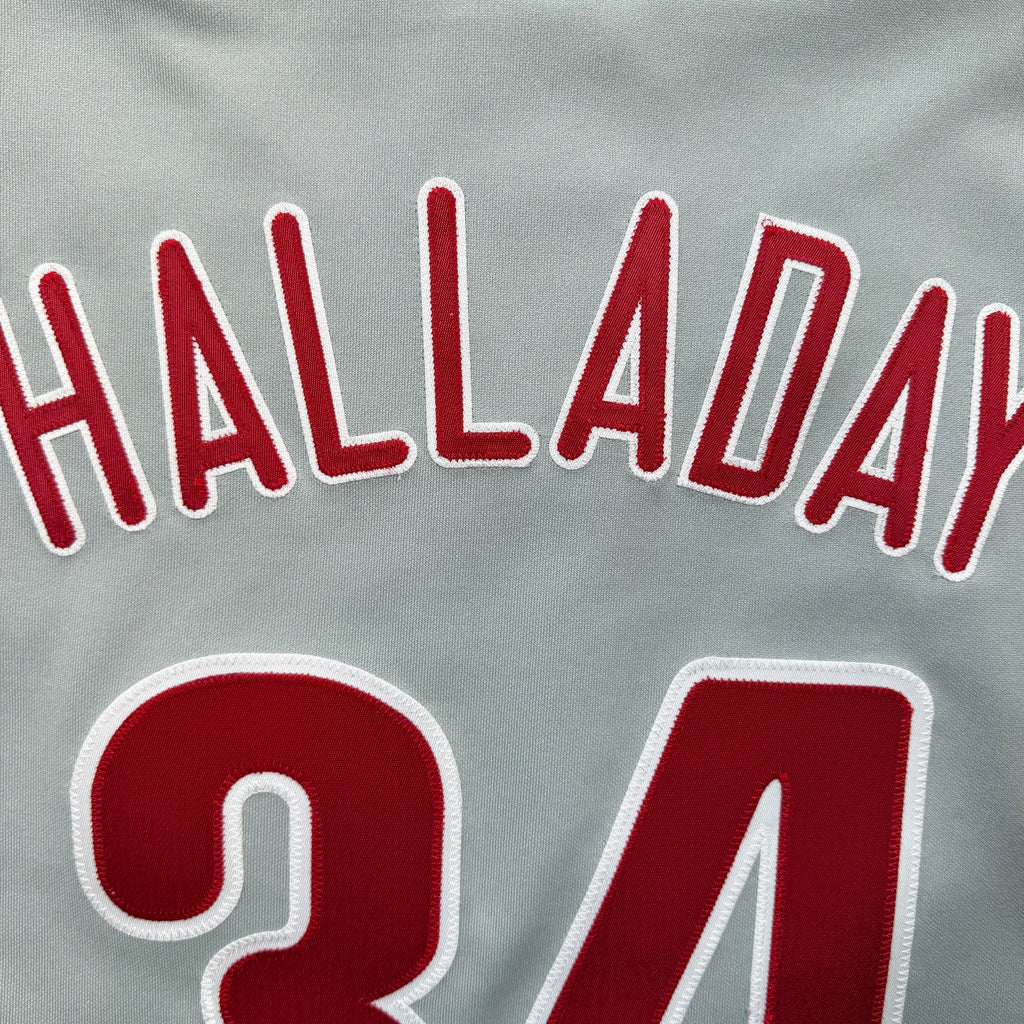 Roy Halladay Philadelphia Phillies Vintage Majestic MLB Jersey - XXL