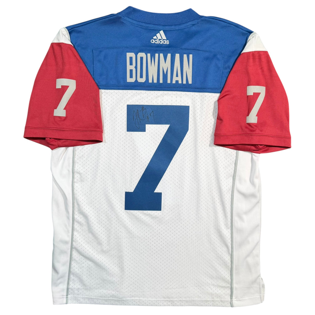 John Bowman Montreal Alouettes Adidas Signed CFL Jersey - XL