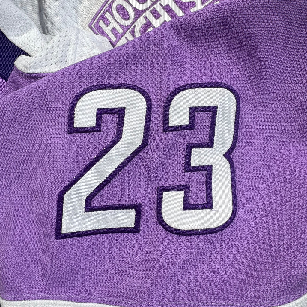 Michael Eyssimont Winnipeg Jets Hockey Fights Cancer 2022 NHL MIC Game/Warm Up Worn Jersey