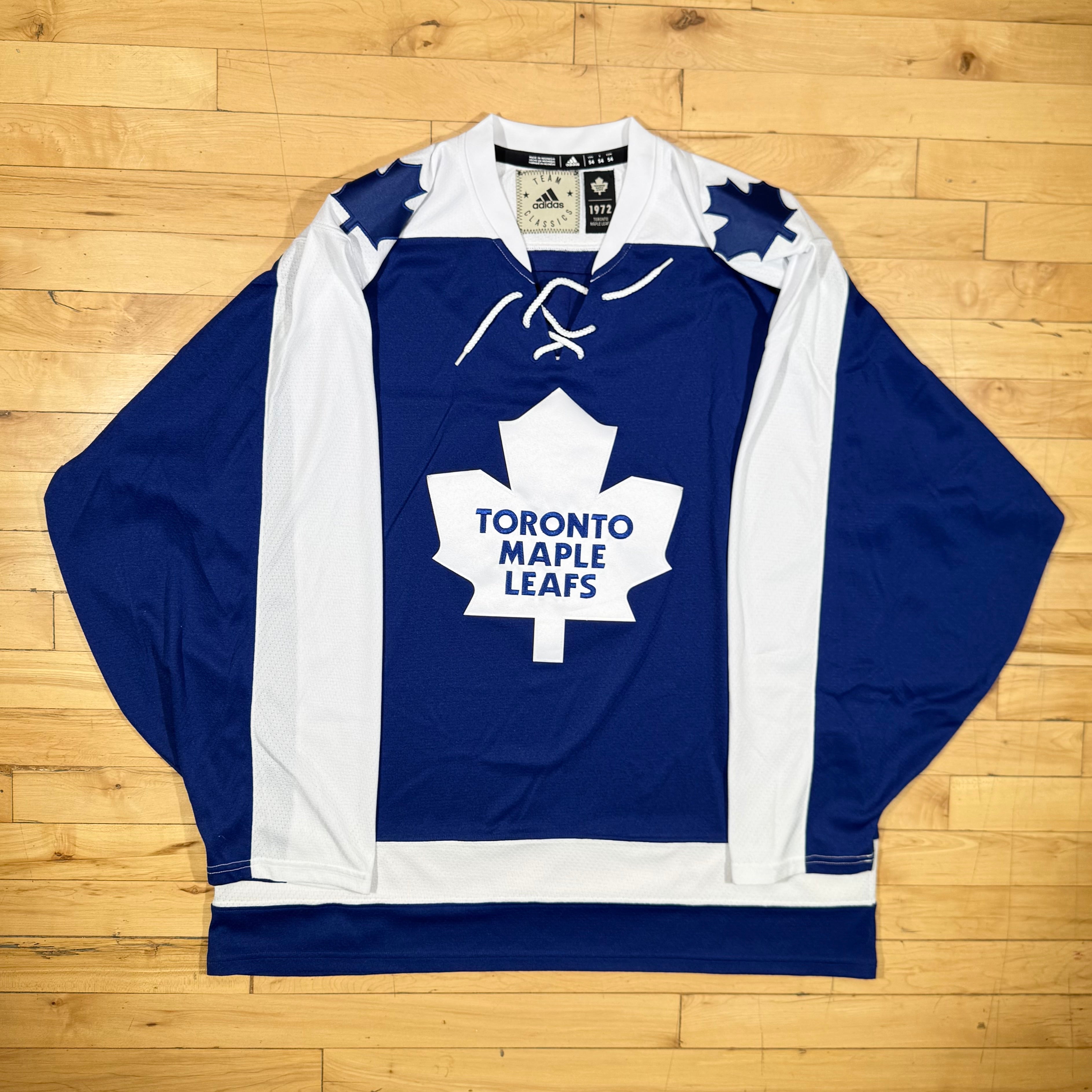 Toronto Maple Leafs 1972 Team Classic Adidas NHL Hockey Jersey Size 54 XL