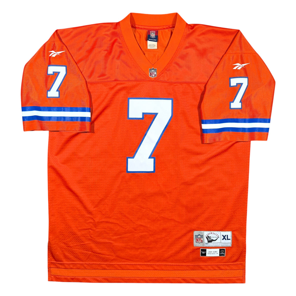 John Elway Denver Broncos Throwback Vintage Reebok NFL Jersey - XL
