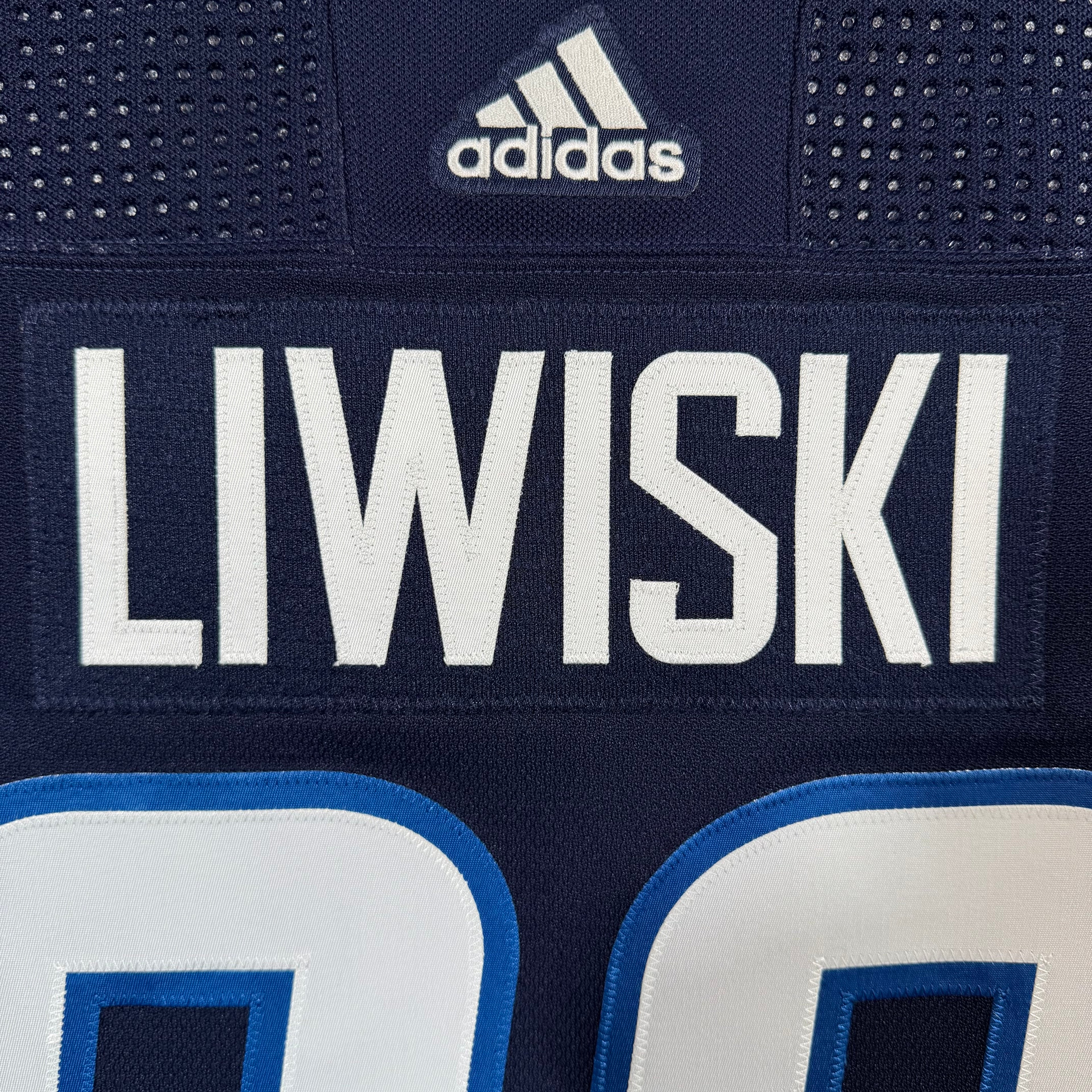 Mike Liwiski Winnipeg Jets 2023/24 Team Issued Adidas MIC NHL Jersey - 56/XXL