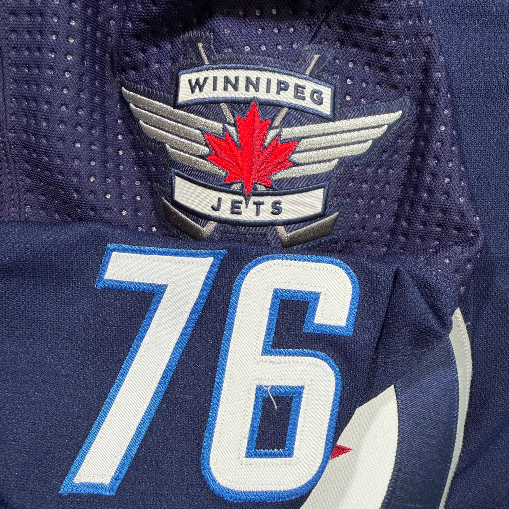 Andrei Chibisov Winnipeg Jets 2020/21 Game Issued Adidas MIC NHL Jersey - 56/XXL