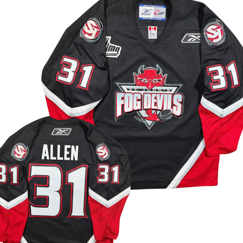 Jake Allen St. John’s Fog Devils Vintage Reebok QMJHL Jersey - Large