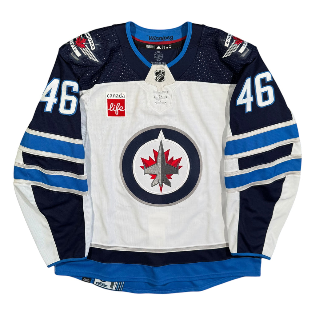 Wyatt Bongiovanni Winnipeg Jets 2023/24 Pre Season Game Worn NHL Adidas Jersey