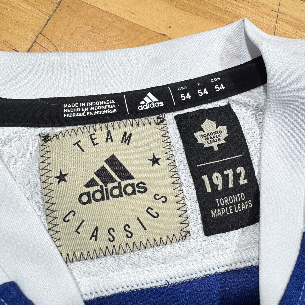 Toronto Maple Leafs 1972 Team Classic Adidas NHL Hockey Jersey Size 54 XL
