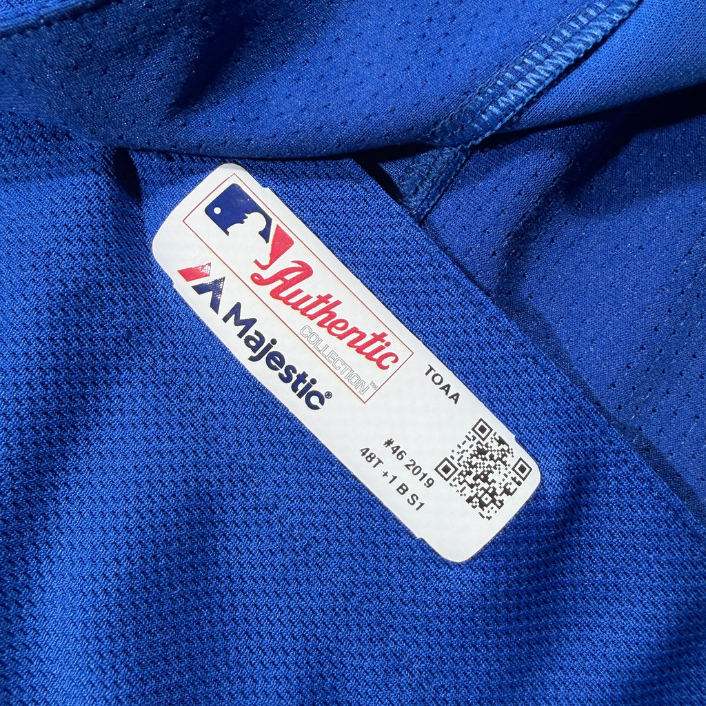 Zack Godley Toronto Blue Jays 2019 Game Issued Majestic MLB Jersey - 48/XL