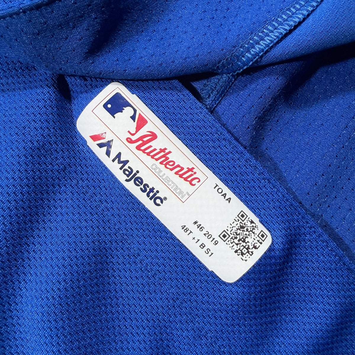 Zack Godley Toronto Blue Jays 2019 Game Issued Majestic MLB Jersey - 48/XL