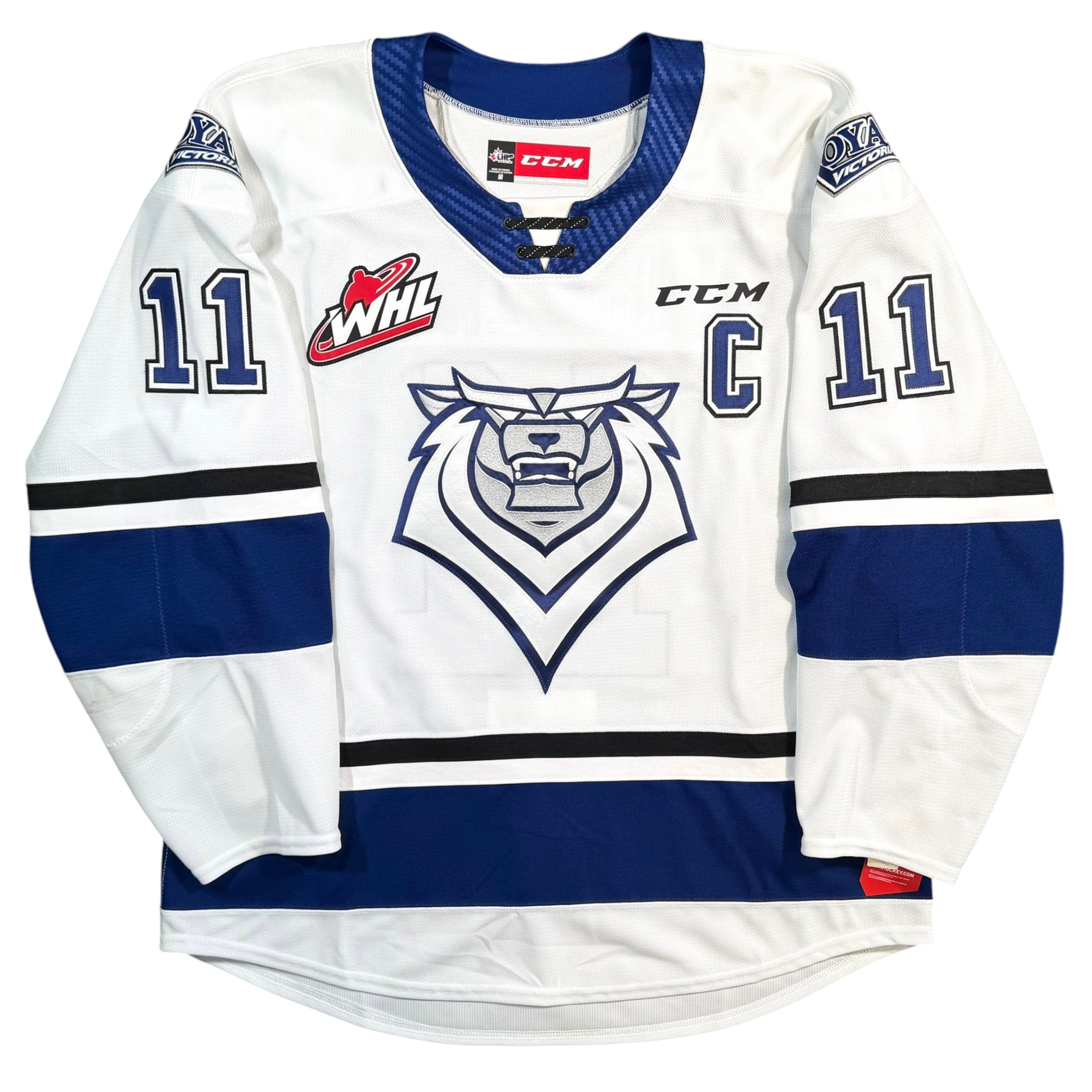 Matthews Phillips Victoria Royals Game Issued WHL MIC Jersey - 56