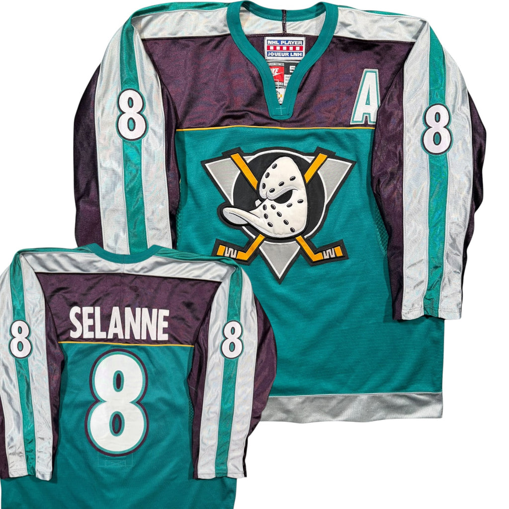 Teemu Selanne Anaheim Ducks Vintage Nike Authentic MIC NHL Jersey - 52/Large