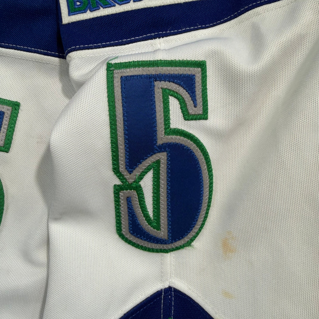 Myles Rumsey Swift Current Broncos Game Worn Reebok WHL Jersey