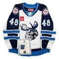 Todd Burgess Manitoba Moose 2021/22 Game Worn AHL CCM Jersey COA