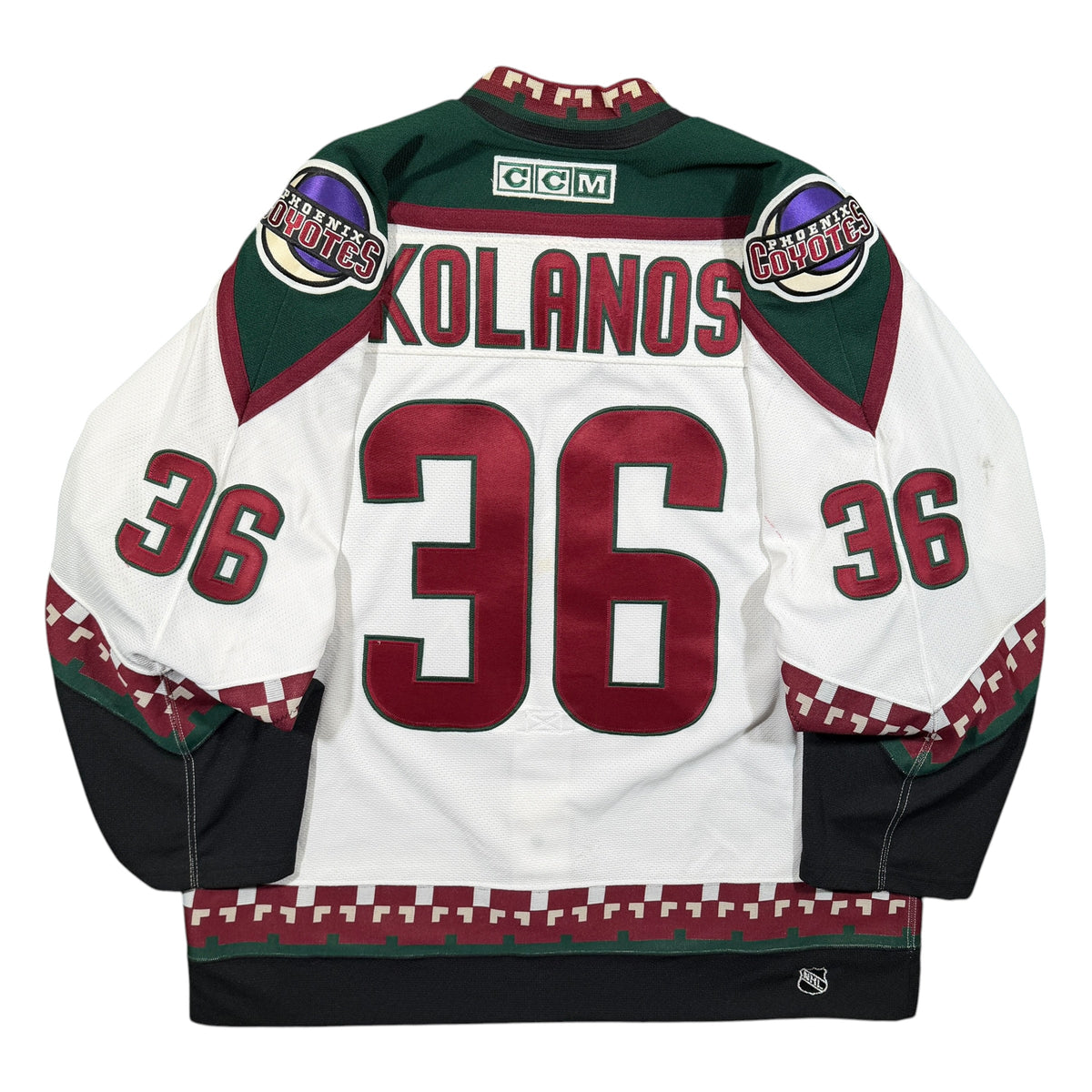 Krys Kolanos Phoenix Coyotes 2002/03 Game Issued CCM NHL Jersey COA