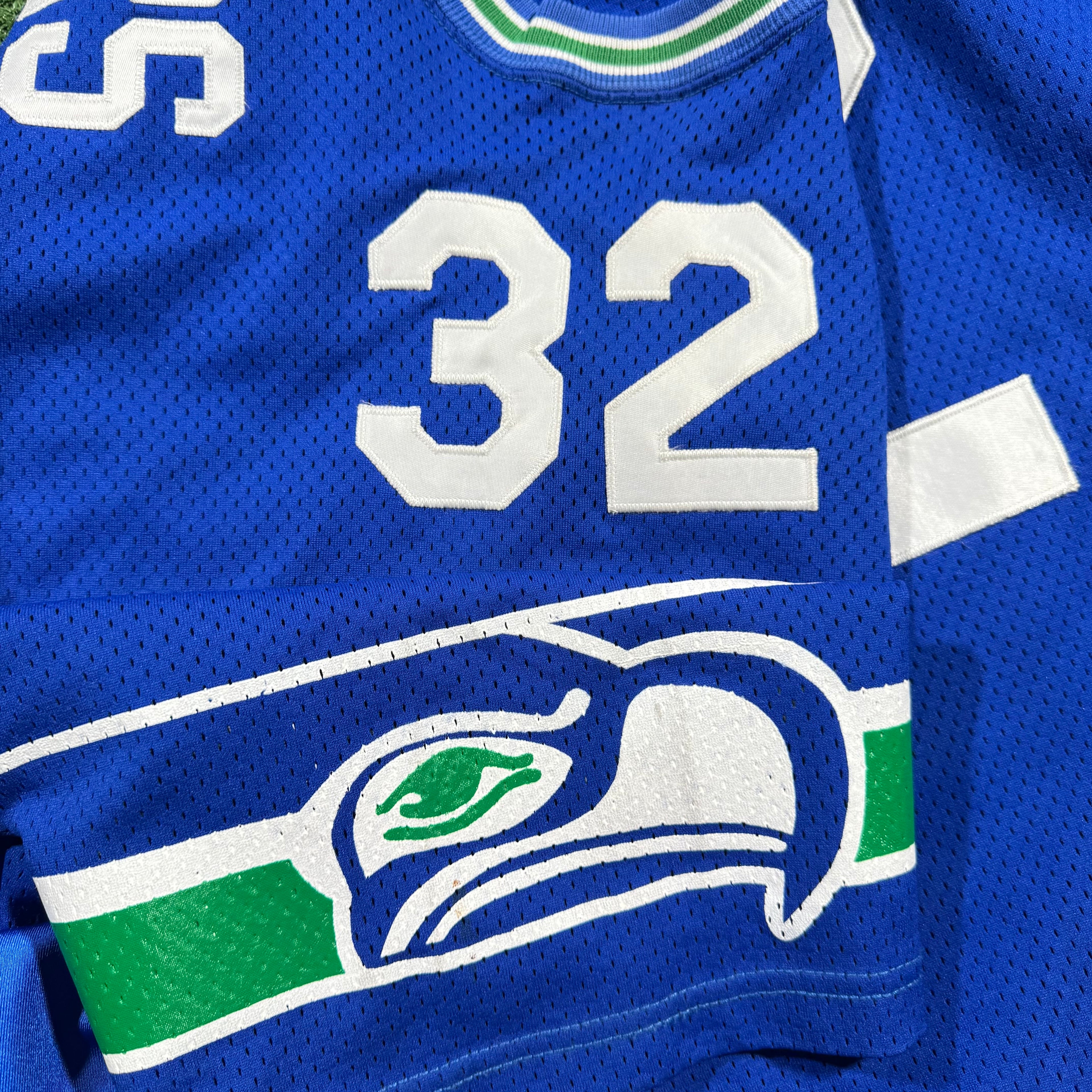 Ricky Watters Seattle Seahawks Vintage Wilson Authentic Signed NFL Jersey Size 52 XXL