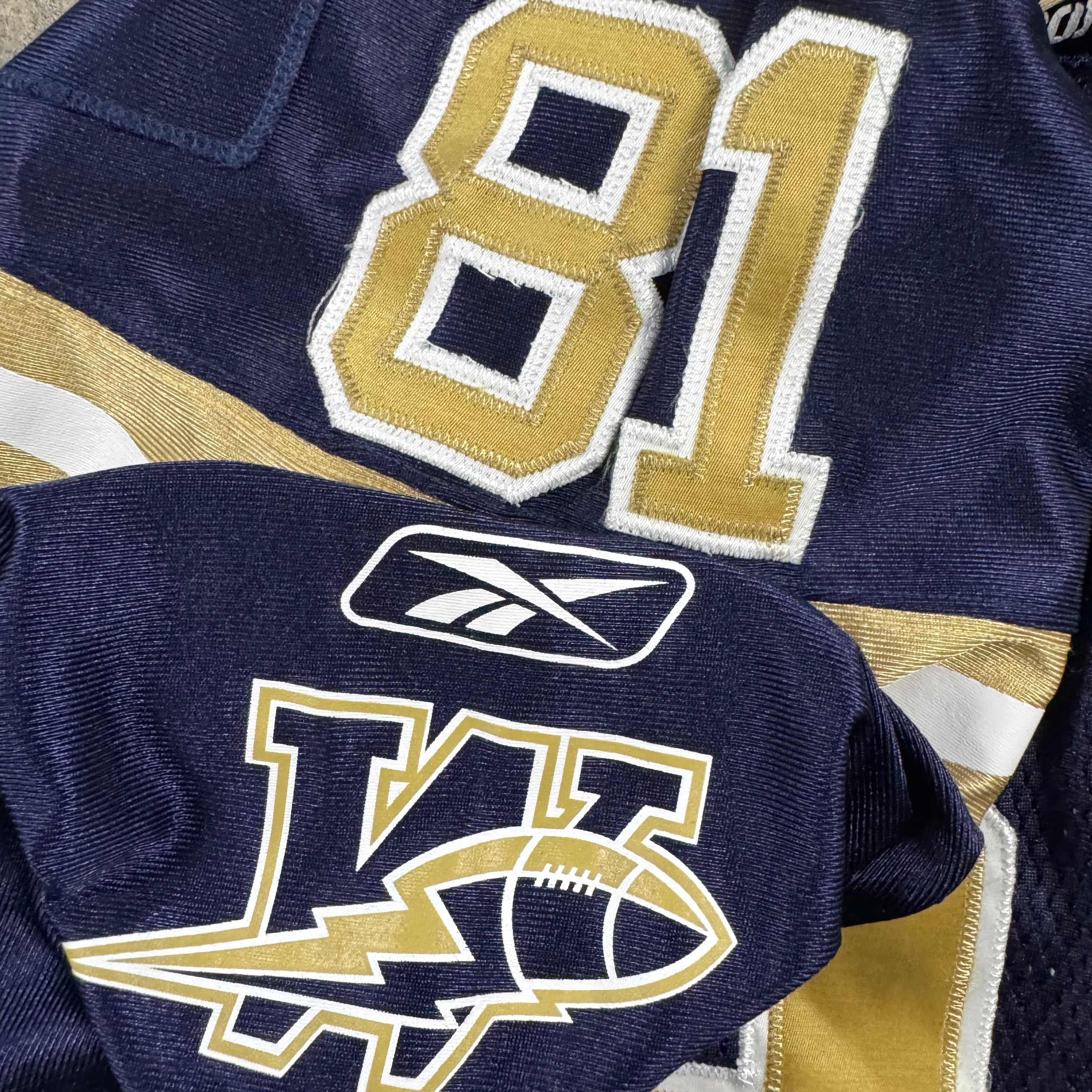 Romby Bryant Winnipeg Blue Bombers Vintage Reebok CFL Football Jersey Size Large