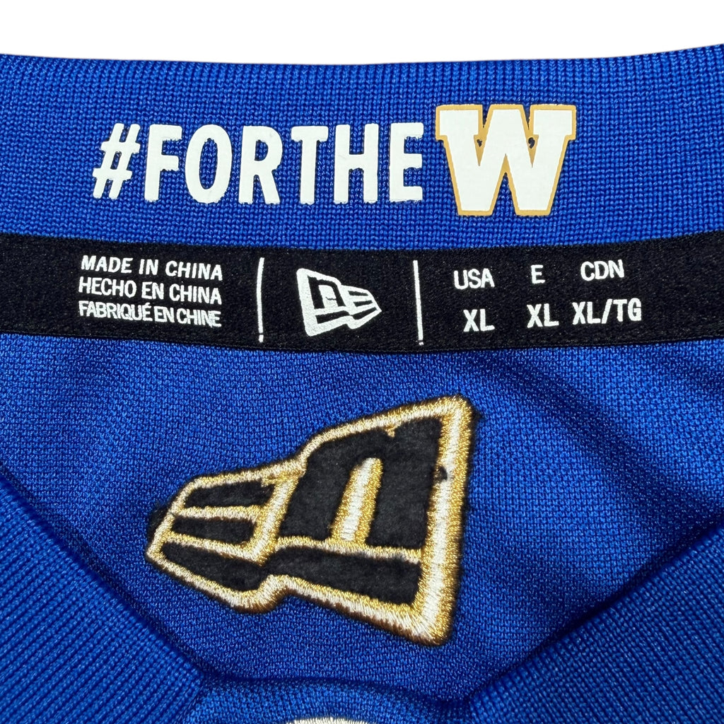 Zach Collaros Winnipeg Blue Bombers New Era CFL Football Jersey - XL