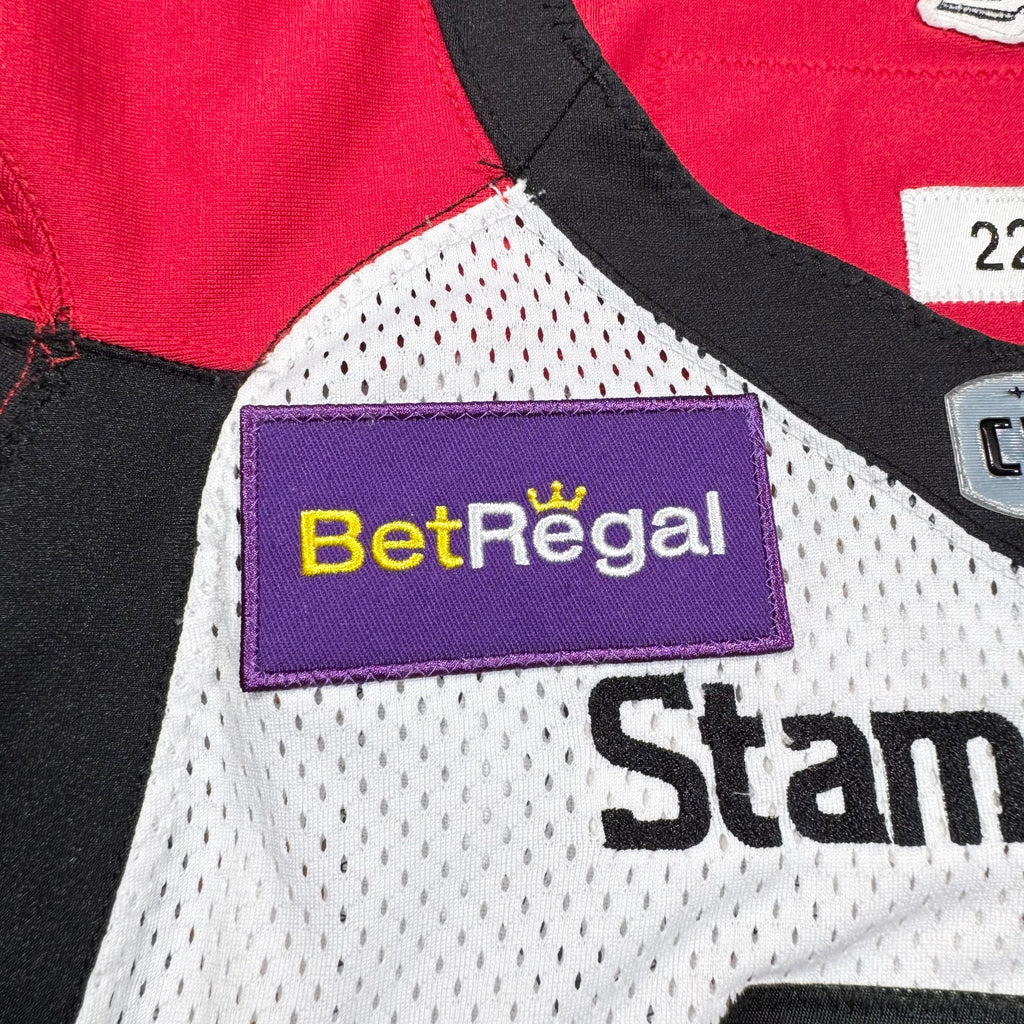 Mike Rose Calgary Stampeders 2022 Game Worn Autographed CFL Adidas Jersey