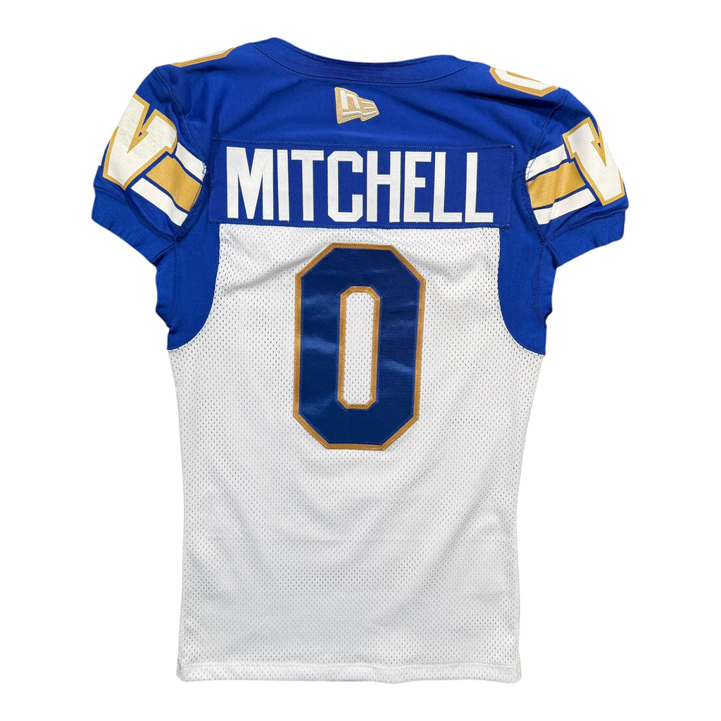 Myron Mitchell Winnipeg Blue Bombers 2024 Game Worn New Era CFL Jersey