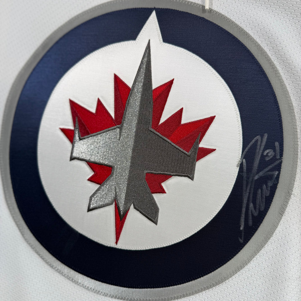 Ondřej Pavelec Winnipeg Jets Signed MIC Authentic NHL Jersey - 56/XXL