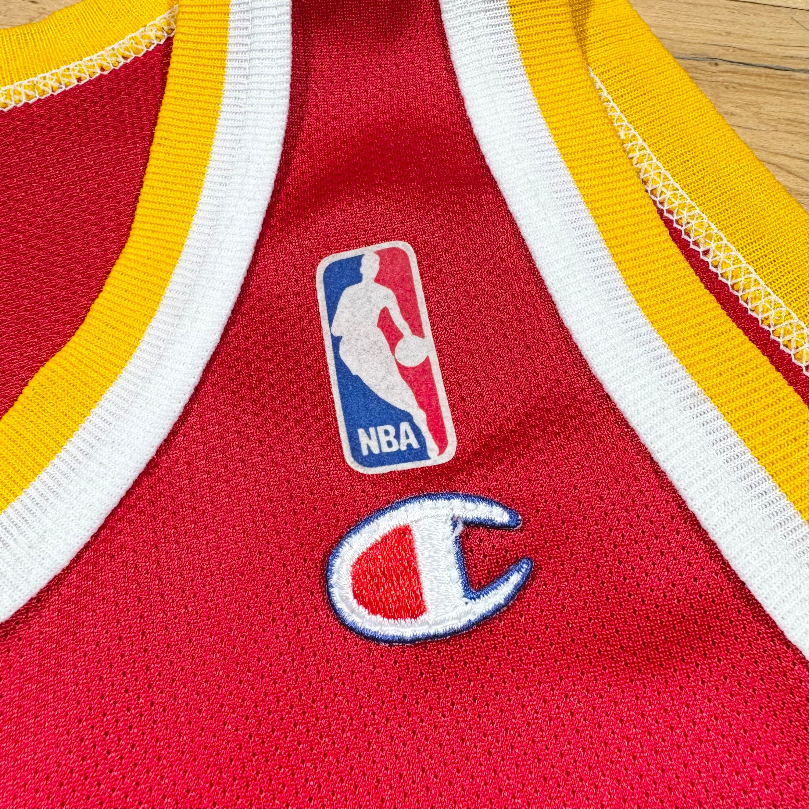 Hakeem Olajuwon Houston Rockets Vintage Champion NBA Jersey Size 48 XL