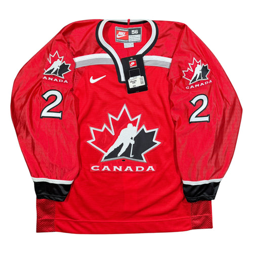 Al MacInnis Team Canada 1998 Vintage Nike Authentic Olympic Hockey Jersey - 56/XL