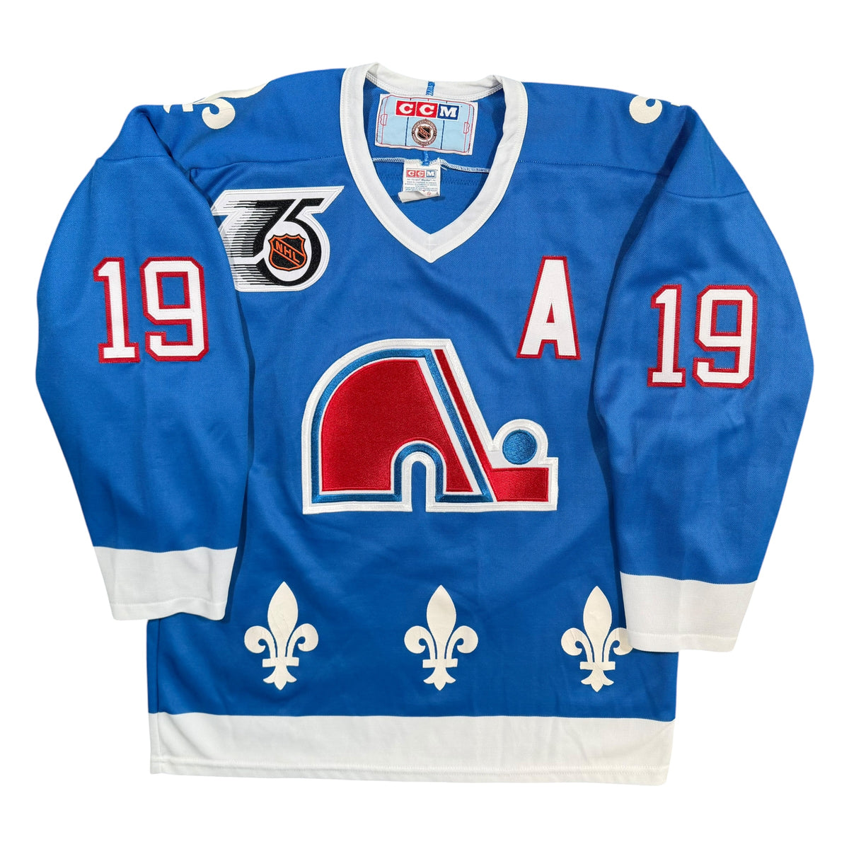 Joe Sakic Quebec Nordiques Vintage CCM NHL Jersey - Medium