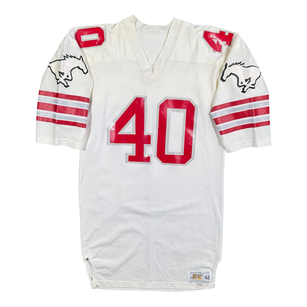 Garrett Doll Calgary Stampeders 1980’s Vintage Russell Athletic Game Worn Jersey