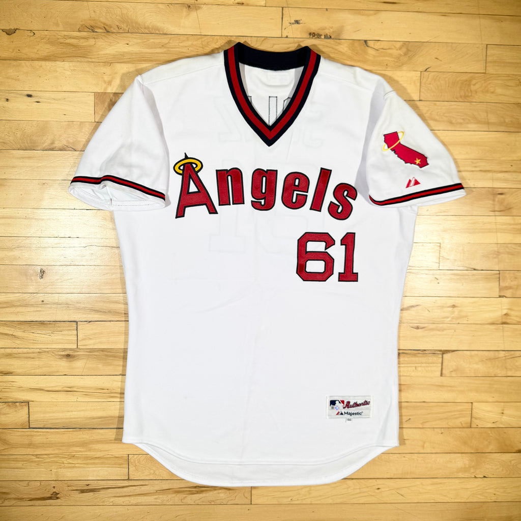 Steve Soliz Los Angeles Angeles 2014 Game Worn Coach 1970s Throwback Jersey COA