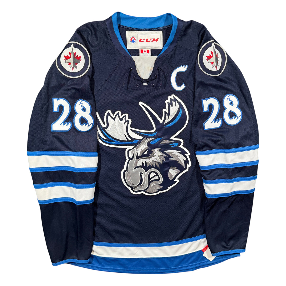 Patrice Cormier Manitoba Moose Signed CCM AHL Jersey - XL