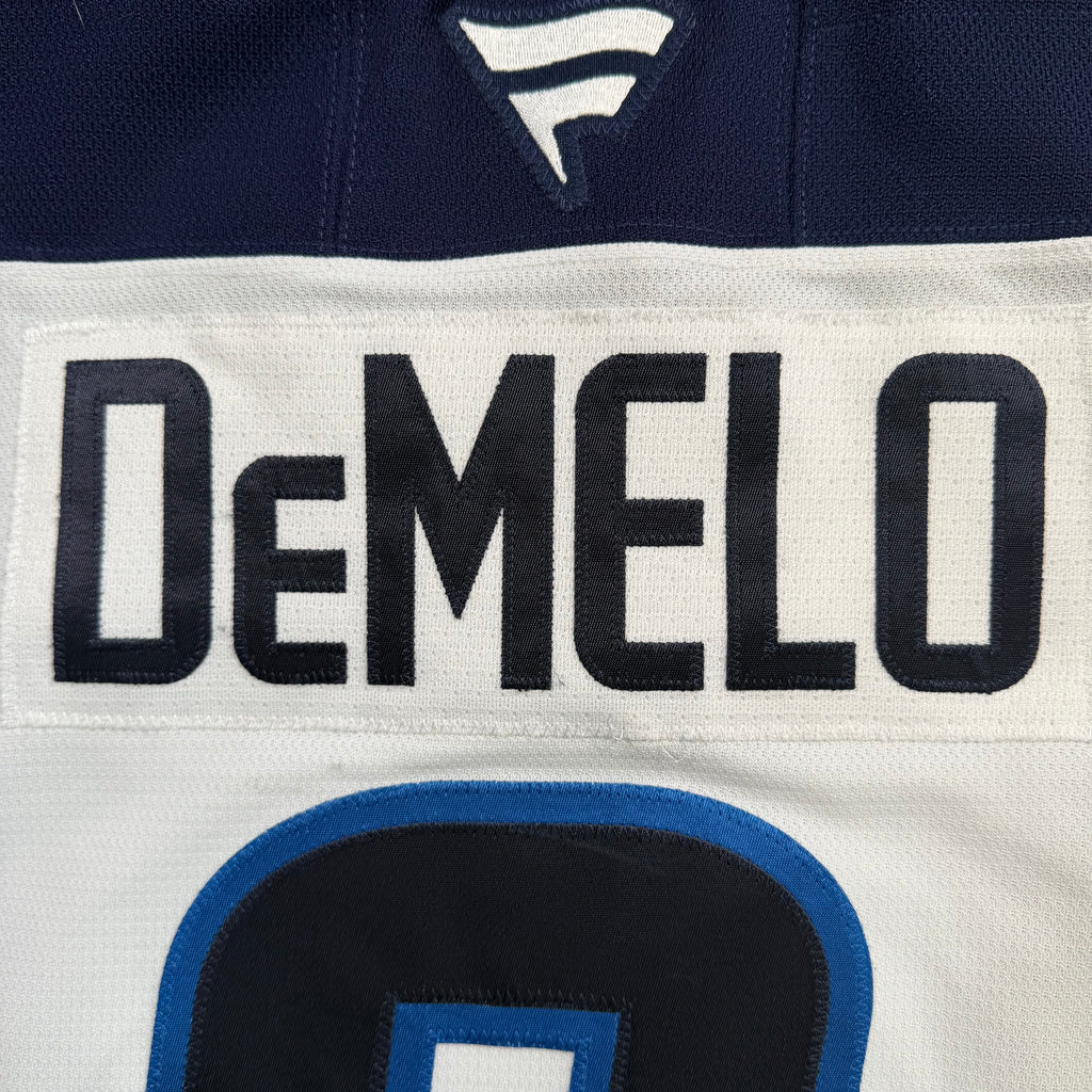 Dylan DeMelo Winnipeg Jets 2024/25 Game Worn Fanatics NHL Jersey COA