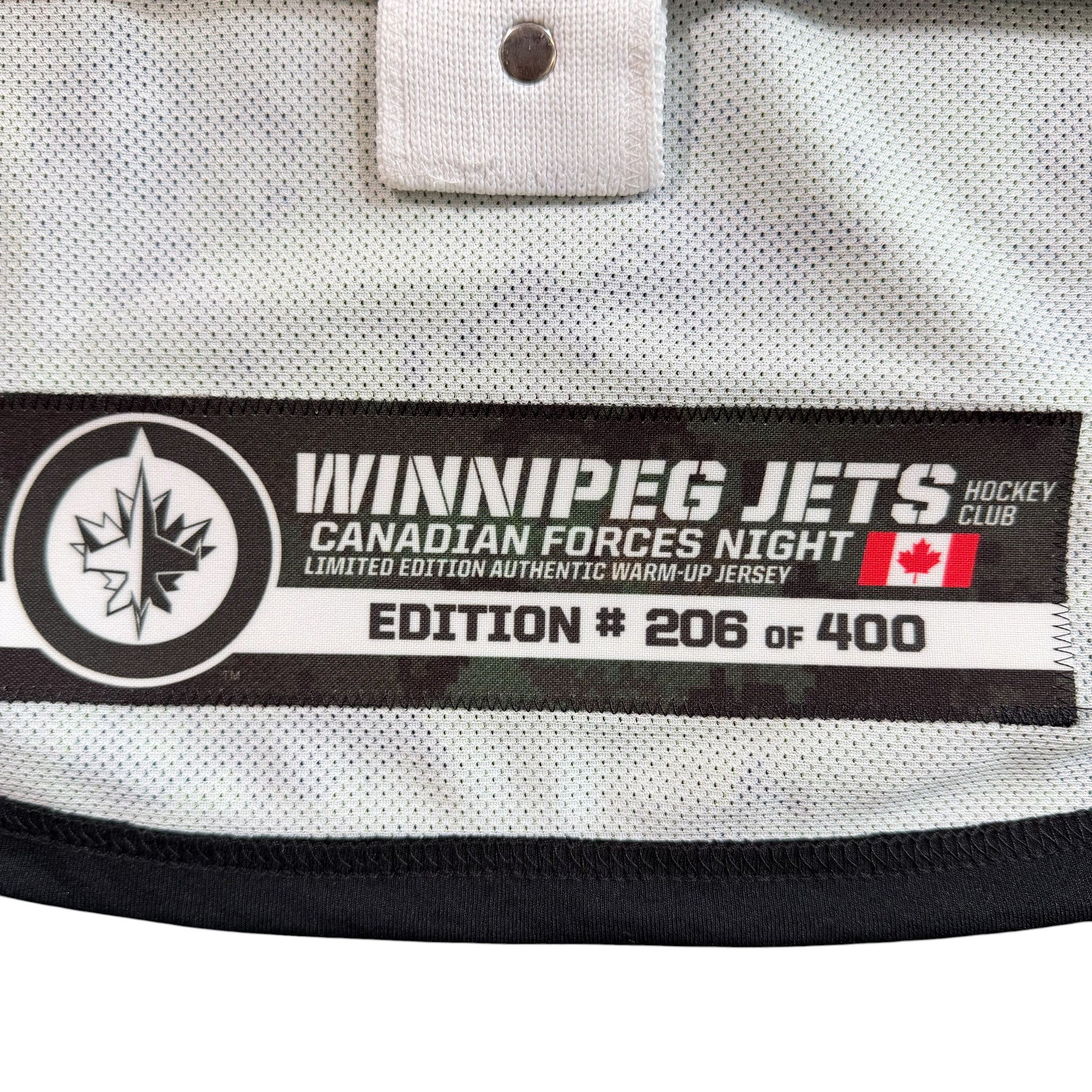Jacob Trouba Winnipeg Jets Canadian Forces Night 2014 Reebok MIC Jersey - 52/Large