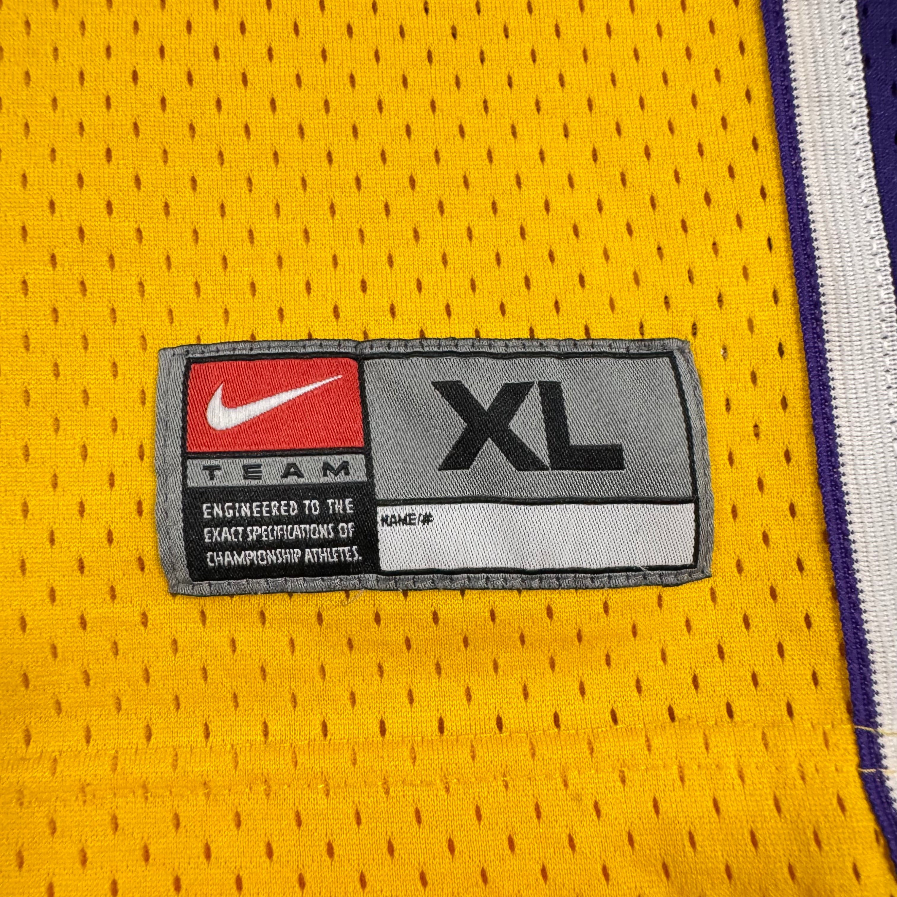 Rick Fox Los Angeles Lakers Vintage Nike Swingman NBA Jersey Size XL RARE